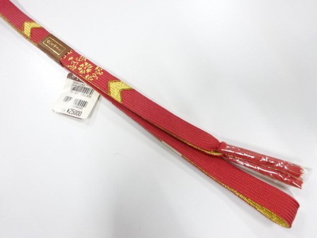 JAPANESE KIMONO / UNUSED KOREI HAND-TIED OBIJIME